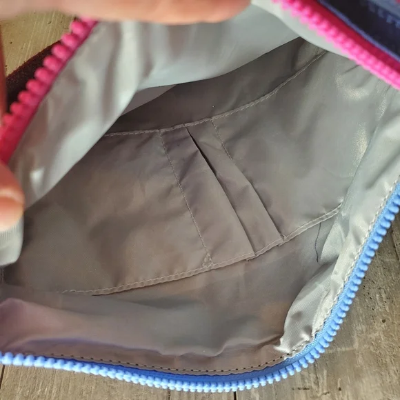 Kipling Annabelle Navy Crossbody Bag Double Zip Nylon EUC - Picture 6 of 16